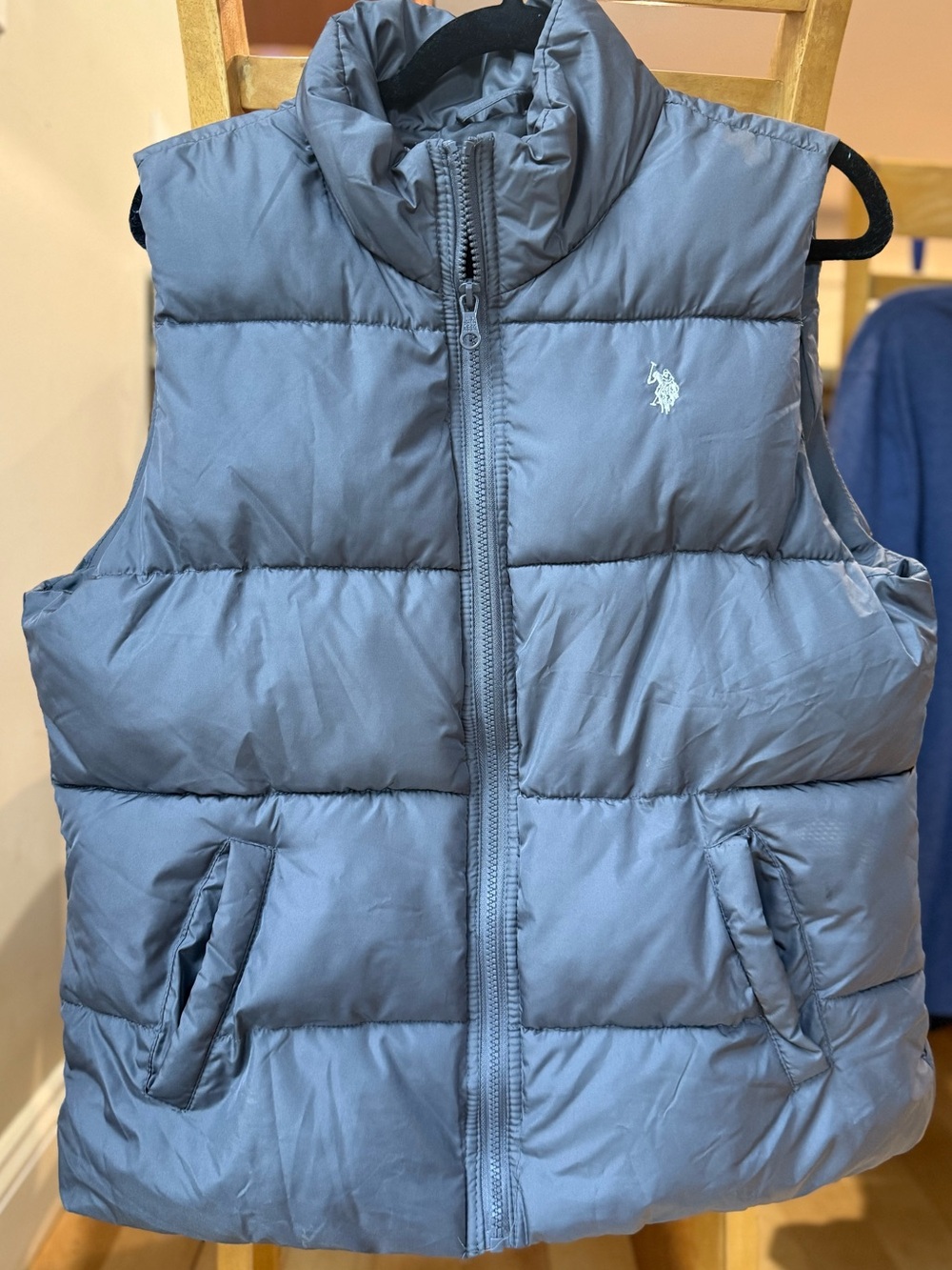 U.S. Polo Assn. Woman's Puffer Vest in Gray